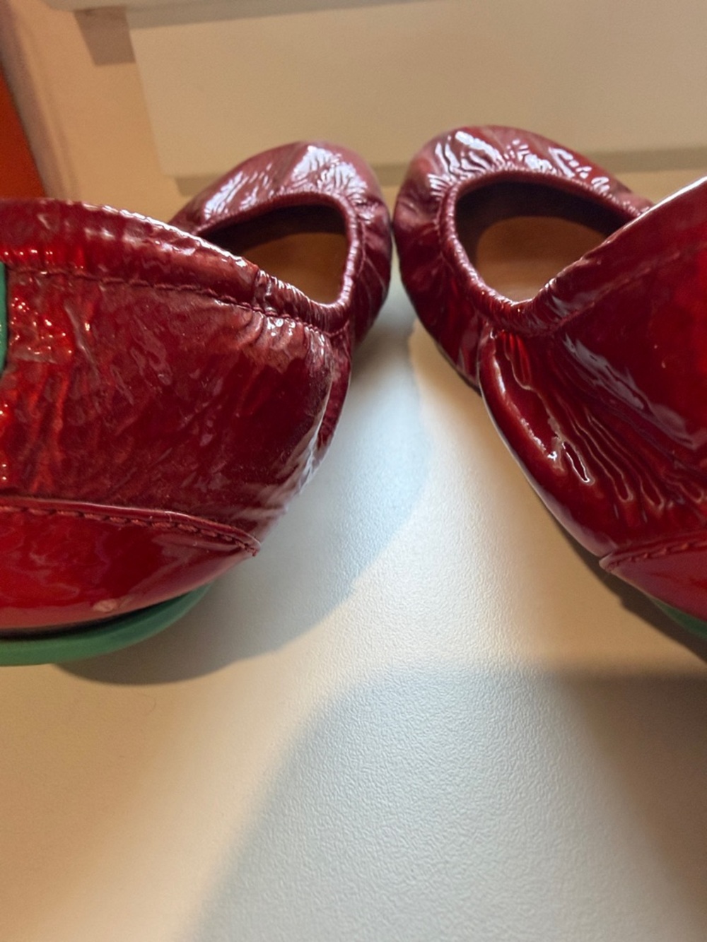 Red Diamond Tieks Size 8 - Picture 3 of 8